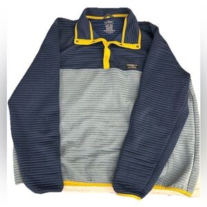 L.L.BeanPullover Men lightly fitted Medium turquoise gray Sz XXXL Tall outdoors